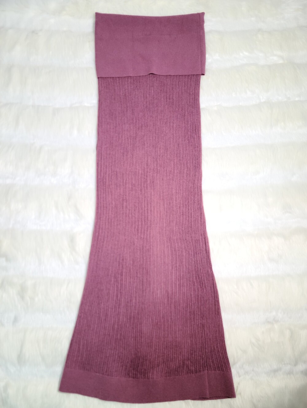 SKIMS Sheer Knit Foldover Maxi Skirt Beet Women Medium NEW
